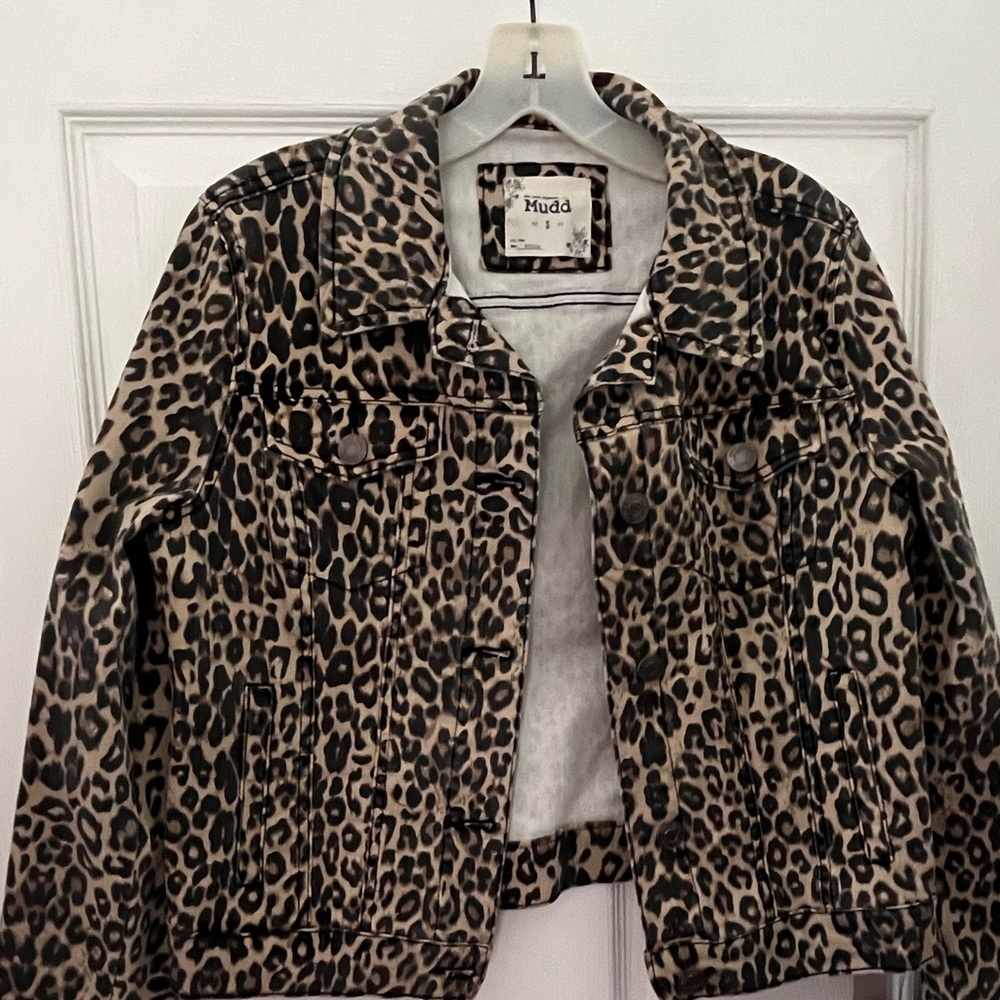 Mudd size small leopard jacket NWT